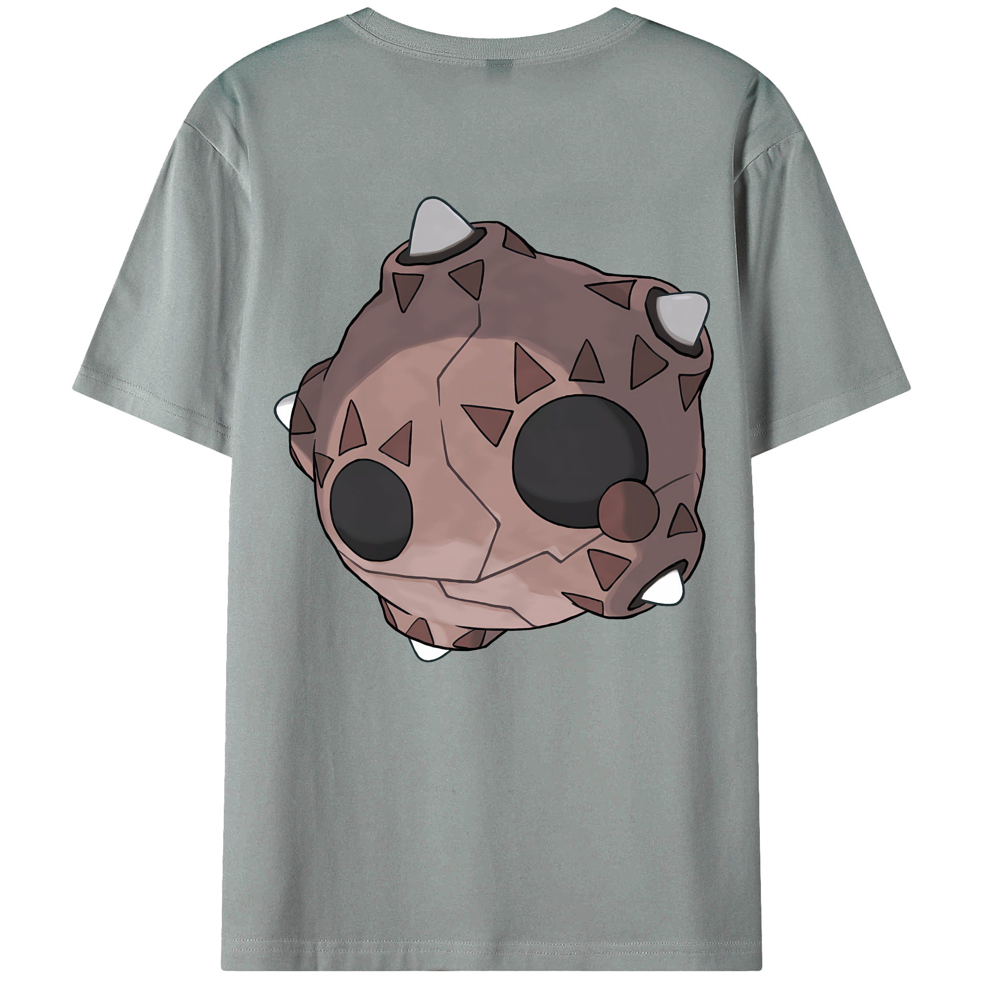 （画像用） ポケットモンスター Pokémon 綿100％ メンズ半袖Tシャツ（バックプリント） 通気性